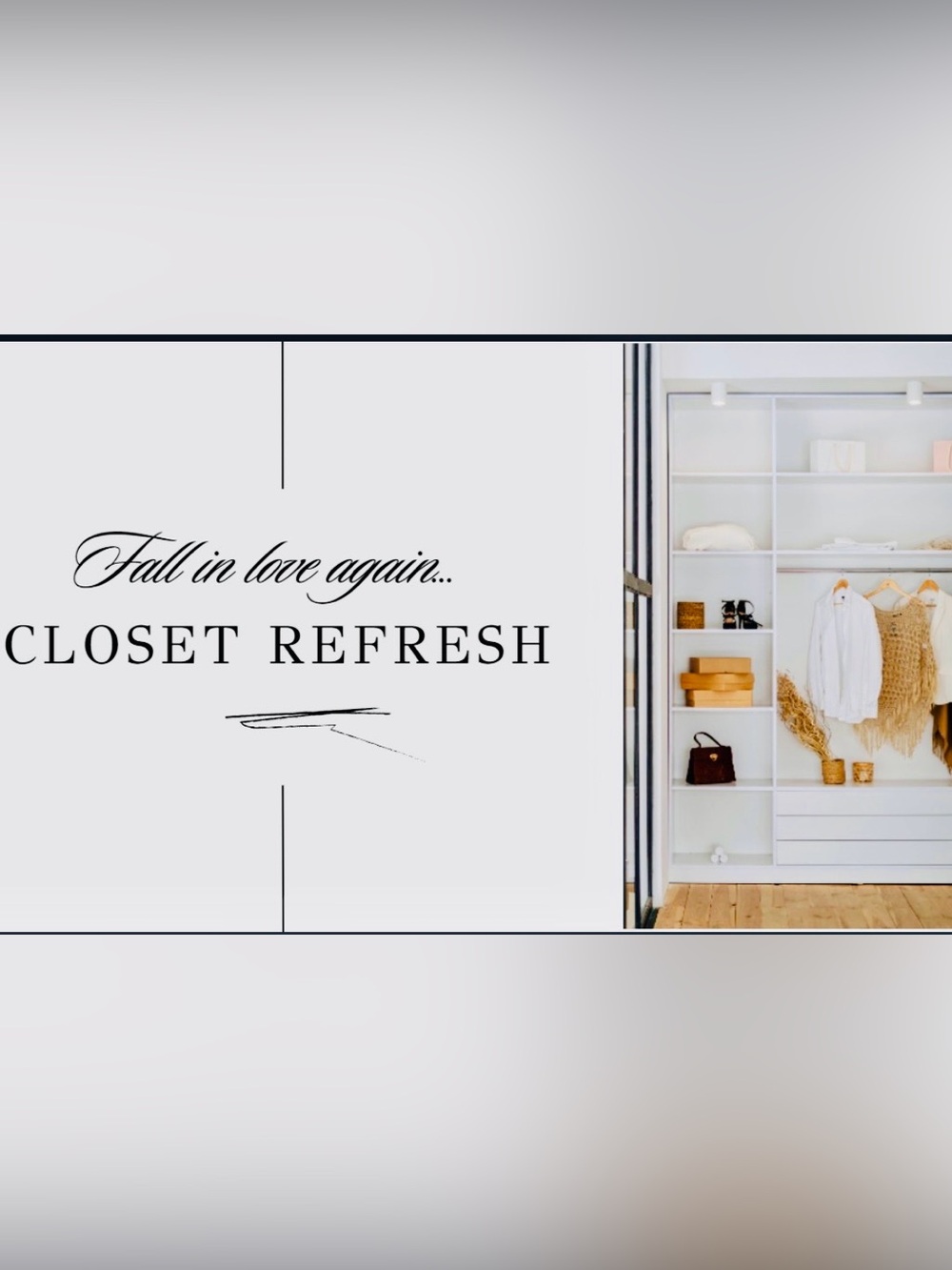 Closet Refresh - Selling everything in my closet - time to refresh your looks!